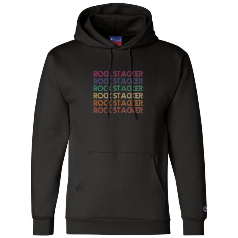 Rock Stacker Champion Hoodie by cm-arts | Artistshot