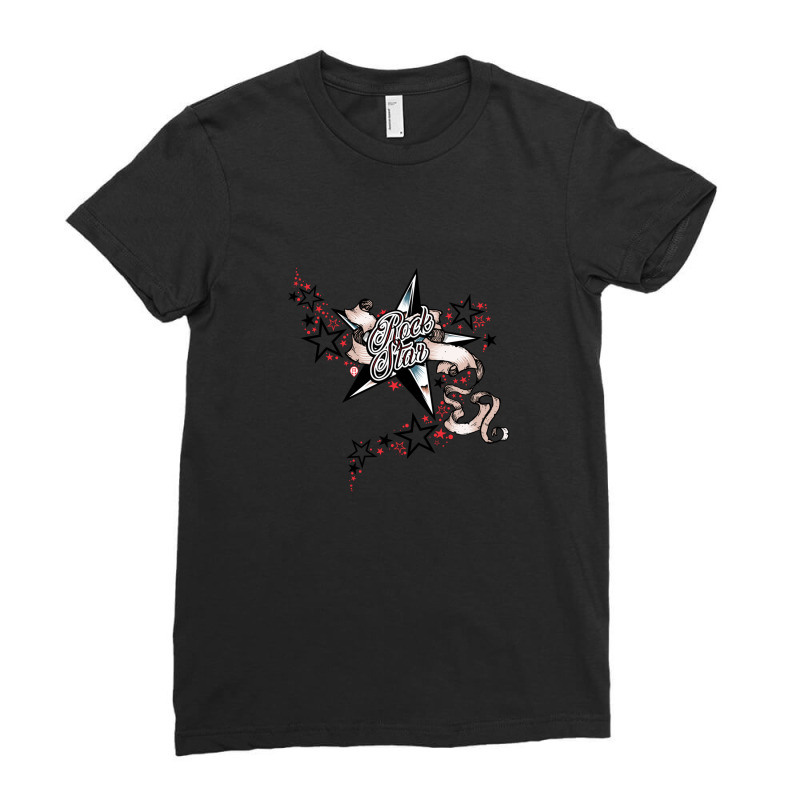 Rock Star Ladies Fitted T-Shirt by cm-arts | Artistshot