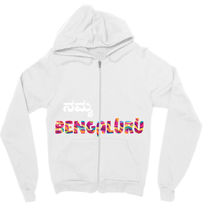 Namma Bengaluru Zipper Hoodie by cm-arts | Artistshot