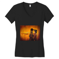 Casablanca Artwork Inspired In The End Of The Film Casablanca Women's V-neck T-shirt | Artistshot