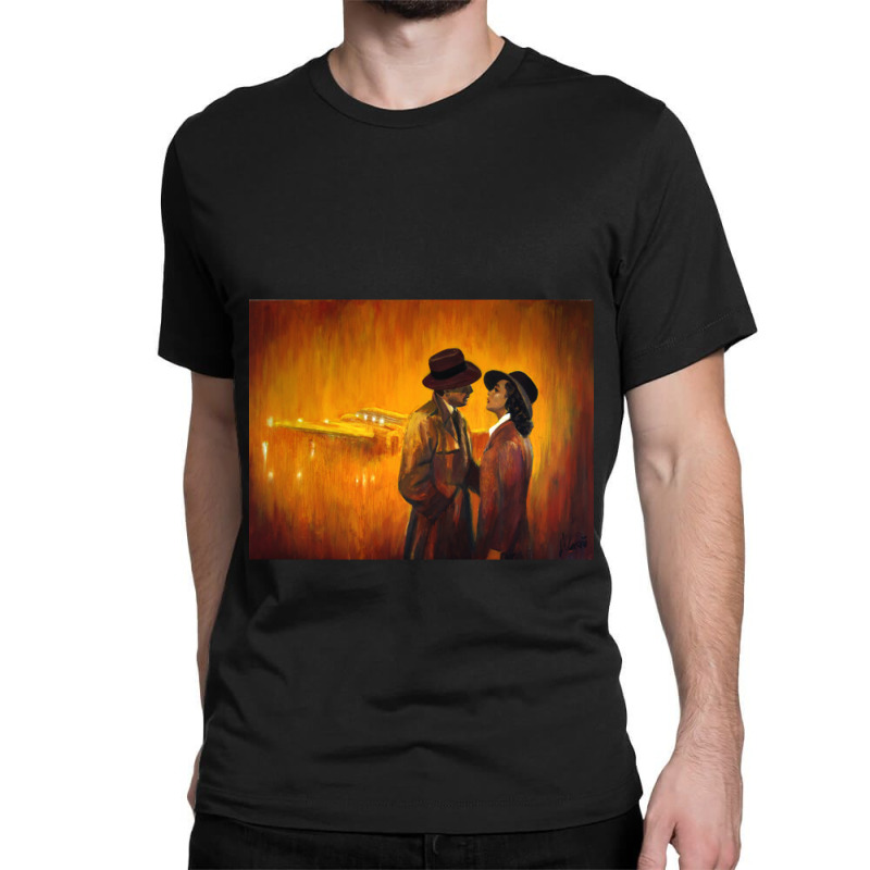 Casablanca Artwork Inspired In The End Of The Film Casablanca Classic T-shirt by cm-arts | Artistshot