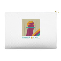 Retro Tower & Chill Tee   Gamer Titan Hunter Warlock T Shirt Accessory Pouches | Artistshot