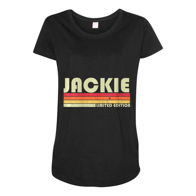 Womens Jackie Name Personalized Retro Vintage Birthday V-neck Maternity Scoop Neck T-shirt by cm-arts | Artistshot