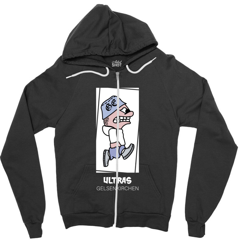 Gelsenkirchen Ultras Zipper Hoodie | Artistshot