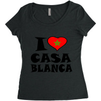 Casablanca I Love Casablanca Women's Triblend Scoop T-shirt | Artistshot