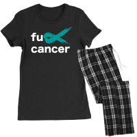 Fuck Ovarian Cancer Women's Pajamas Set | Artistshot