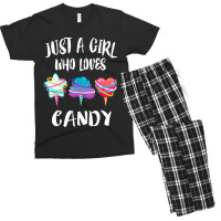 Just A Girl Who Loves Candy Gift Men's T-shirt Pajama Set | Artistshot