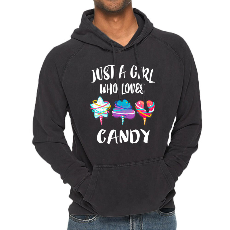 Just A Girl Who Loves Candy Gift Vintage Hoodie | Artistshot