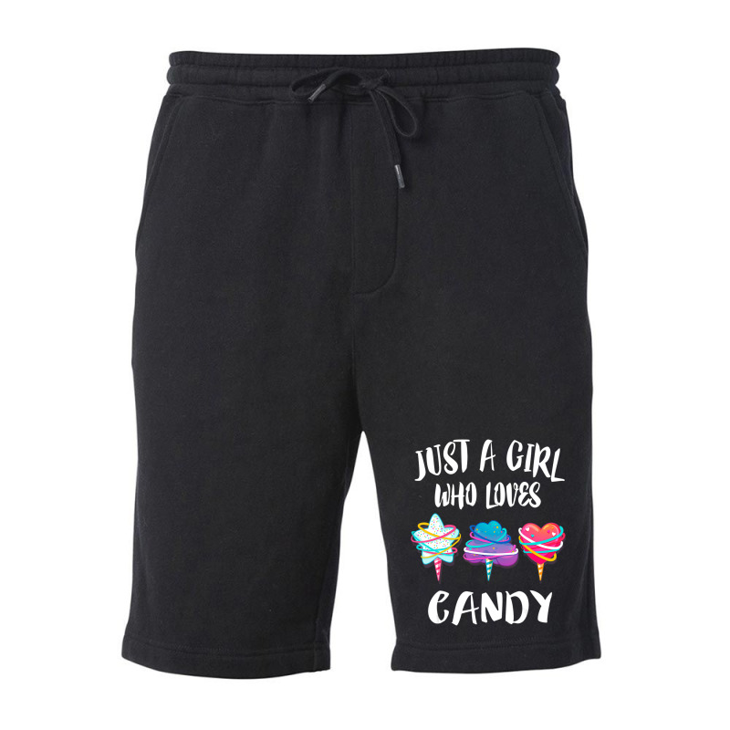 Just A Girl Who Loves Candy Gift Fleece Short | Artistshot