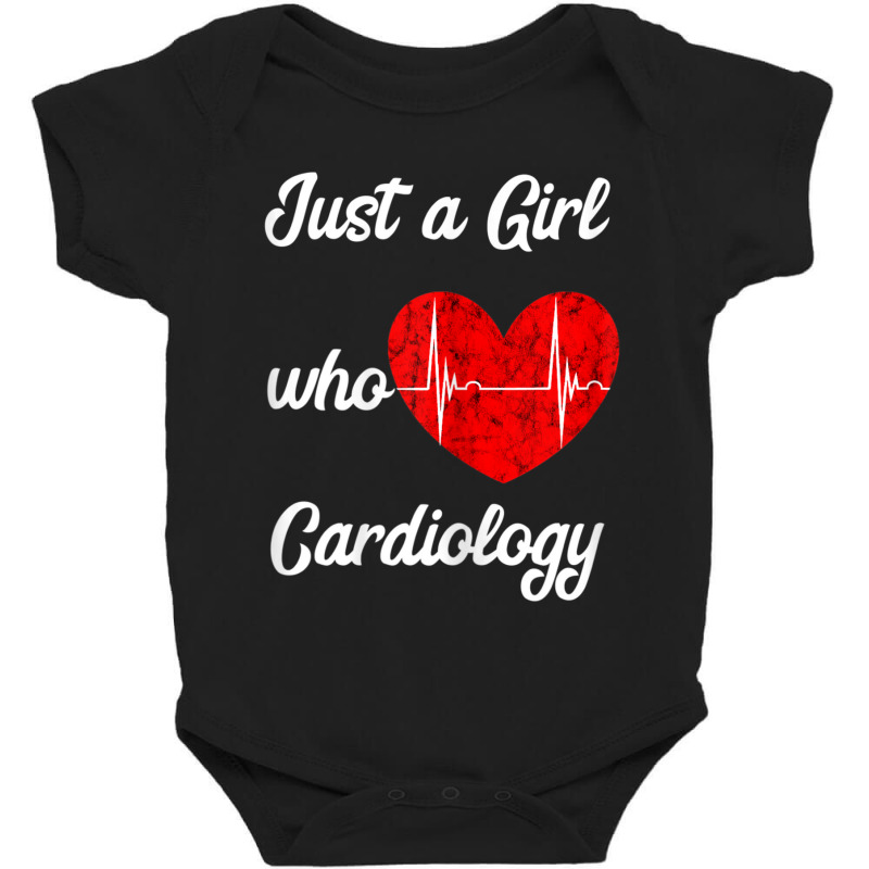 Just A Girl Who Loves Cardiology Heart Ekg Cardiologist Baby Bodysuit by thangdinhsinhelf | Artistshot