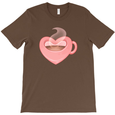 Coffee Heart T-shirt Designed By Laylai