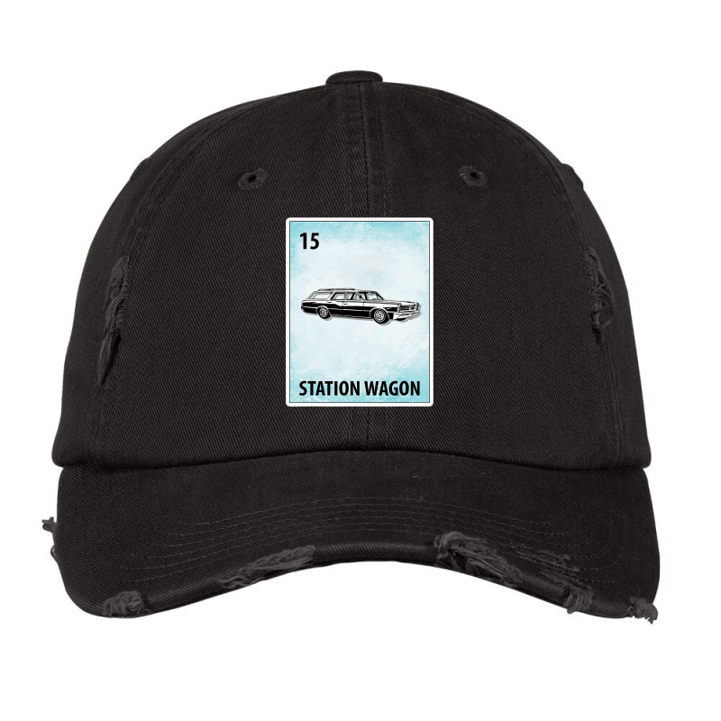 Station Wagon Mexican Cards T Shirt Vintage Cap by Michael Ellis | Artistshot