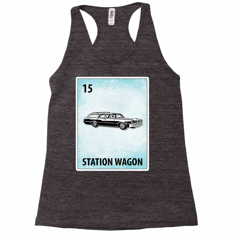 Station Wagon Mexican Cards T Shirt Racerback Tank by Michael Ellis | Artistshot