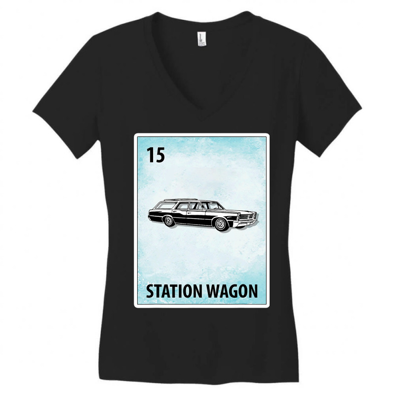 Station Wagon Mexican Cards T Shirt Women's V-Neck T-Shirt by Michael Ellis | Artistshot