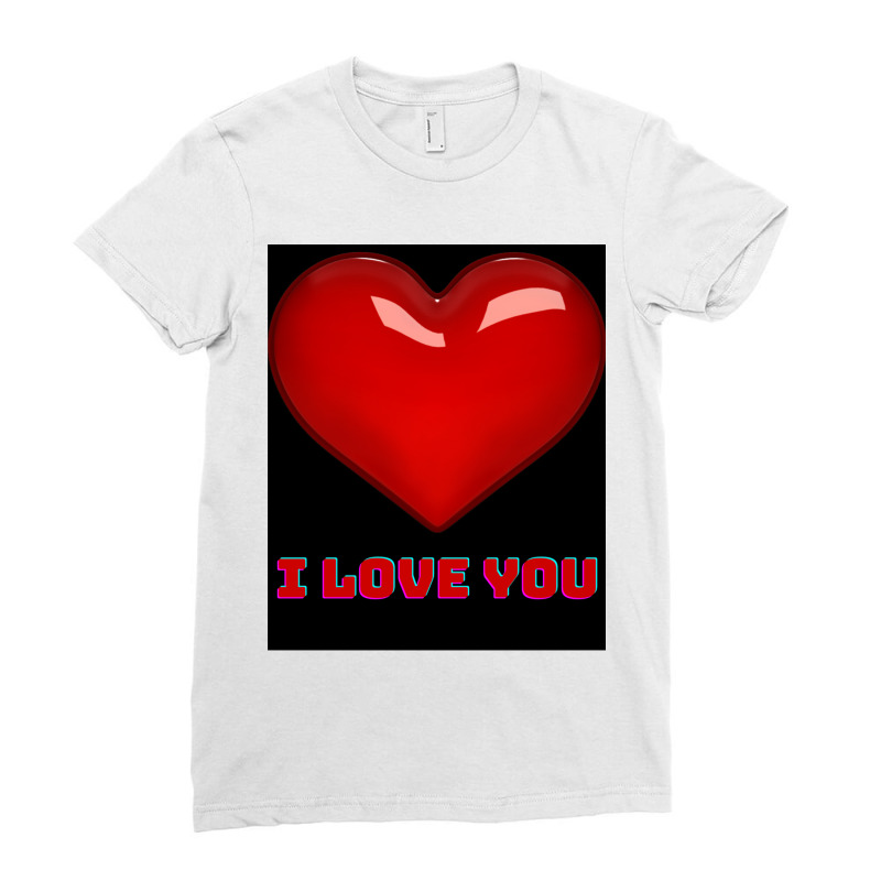 I Love You. Ladies Fitted T-Shirt by cm-arts | Artistshot