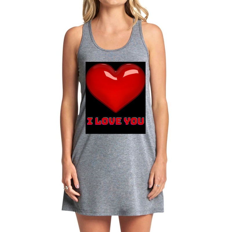 I Love You. Tank Dress by cm-arts | Artistshot