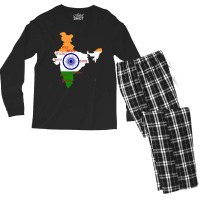 India In Its Various Languages Men's Long Sleeve Pajama Set | Artistshot