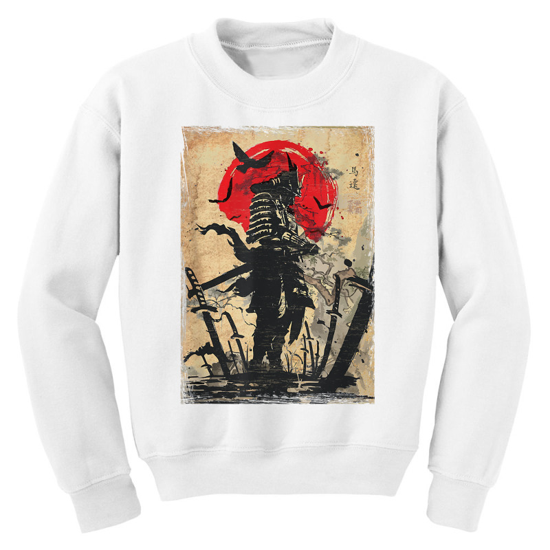 Samurai Warrior Bushido Code Japanese Swordsmen T Shirt Youth Sweatshirt by cm-arts | Artistshot