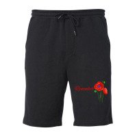 Veterans Day Gift, Flanders Field, The Red Poppy, Remember T Shirt Fleece Short | Artistshot