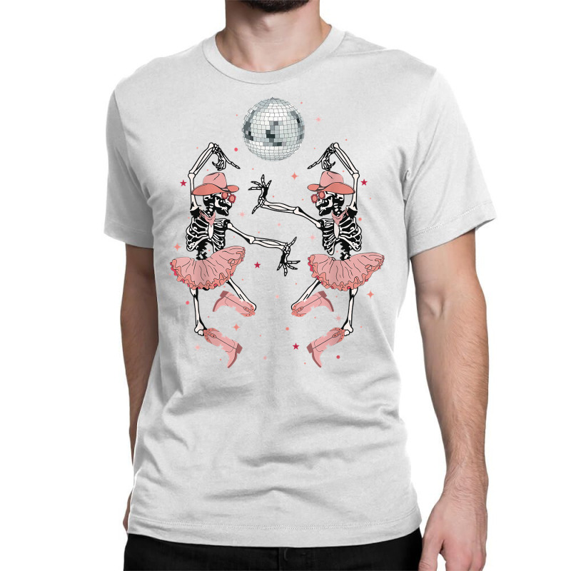 Wild And Free Ballerina Dancer Skeleton Western Halloween T Shirt Classic T-shirt | Artistshot