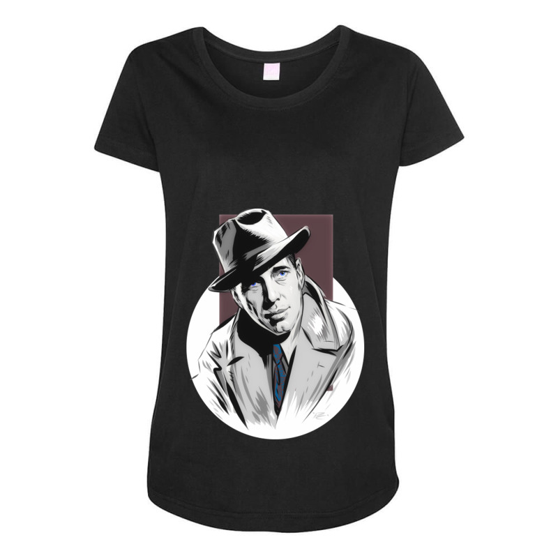 Humphrey Bogart Humphrey Bogart Maternity Scoop Neck T-shirt by cm-arts | Artistshot