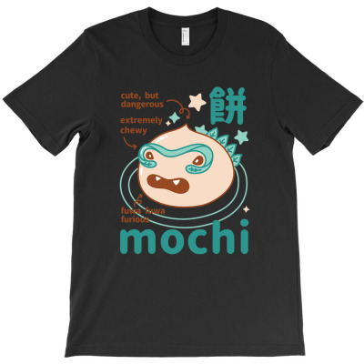 Japanese Mochi Food Monster T-shirt Designed By Laylai