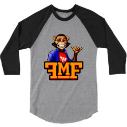 funky monkey frat house logo and mike monkey classic t shirt 3/4 Sleeve Shirt | Artistshot