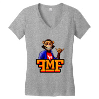 Funky Monkey Frat House Logo And Mike Monkey Classic T Shirt Women's V-neck T-shirt | Artistshot