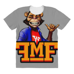 funky monkey frat house logo and mike monkey classic t shirt All Over Women's T-shirt | Artistshot