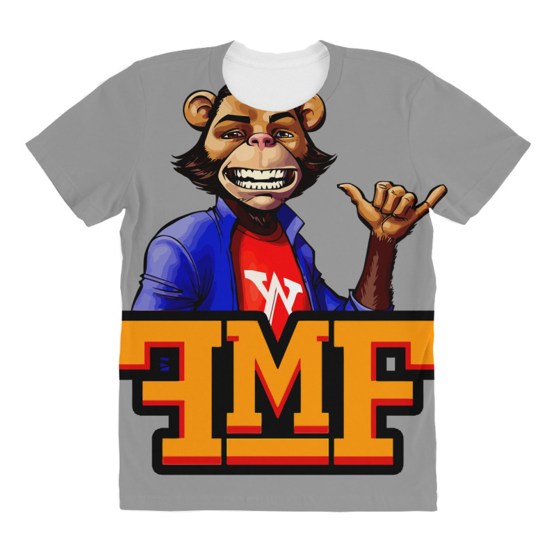 Funky Monkey Frat House Logo And Mike Monkey Classic T Shirt All Over Women's T-shirt | Artistshot