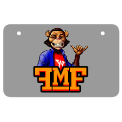 funky monkey frat house logo and mike monkey classic t shirt ATV License Plate | Artistshot