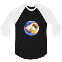 American Samoa American Samoan Flag Moon - Gift For American Samoan Fr 3/4 Sleeve Shirt | Artistshot