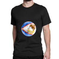 American Samoa American Samoan Flag Moon - Gift For American Samoan Fr Classic T-shirt | Artistshot