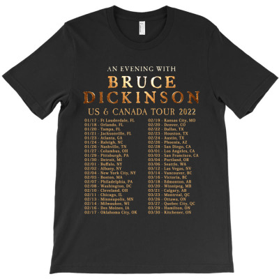 Usa And Canada Tour Date An Evening With Dickinson T-shirt Designed By Cahaya Dian Irawan
