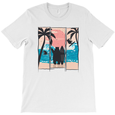 Wild Surfers T-shirt Designed By Laylai