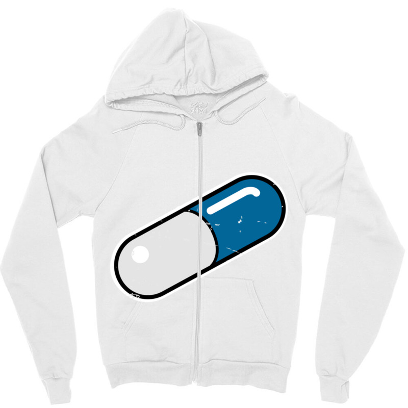 Kannada Pill Zipper Hoodie by cm-arts | Artistshot