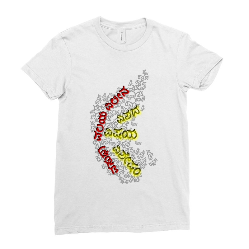 Kannada Pride Tee Ladies Fitted T-Shirt by cm-arts | Artistshot