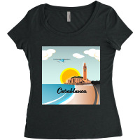 Morocco Casablanca Morocco Women's Triblend Scoop T-shirt | Artistshot