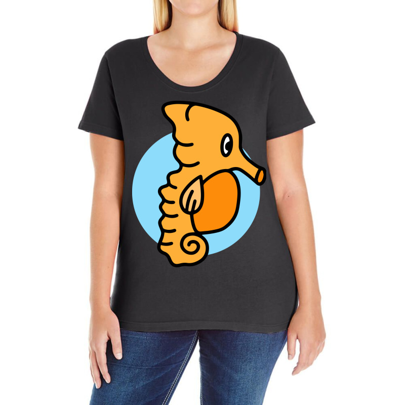 Baby Seahorse Ladies Curvy T-Shirt by Morspective | Artistshot