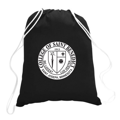 College Of Saint Benedict Drawstring Bags Designed By Sophiavictoria