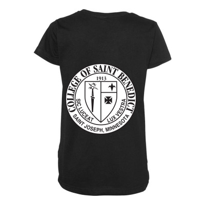 College Of Saint Benedict Maternity Scoop Neck T-shirt Designed By Sophiavictoria