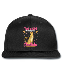 Just A Girl Who Loves Cheetahs African Savanna Zookeeper Printed Hat | Artistshot