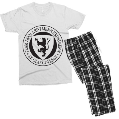 St. Olaf College Men's T-shirt Pajama Set Designed By Sophiavictoria