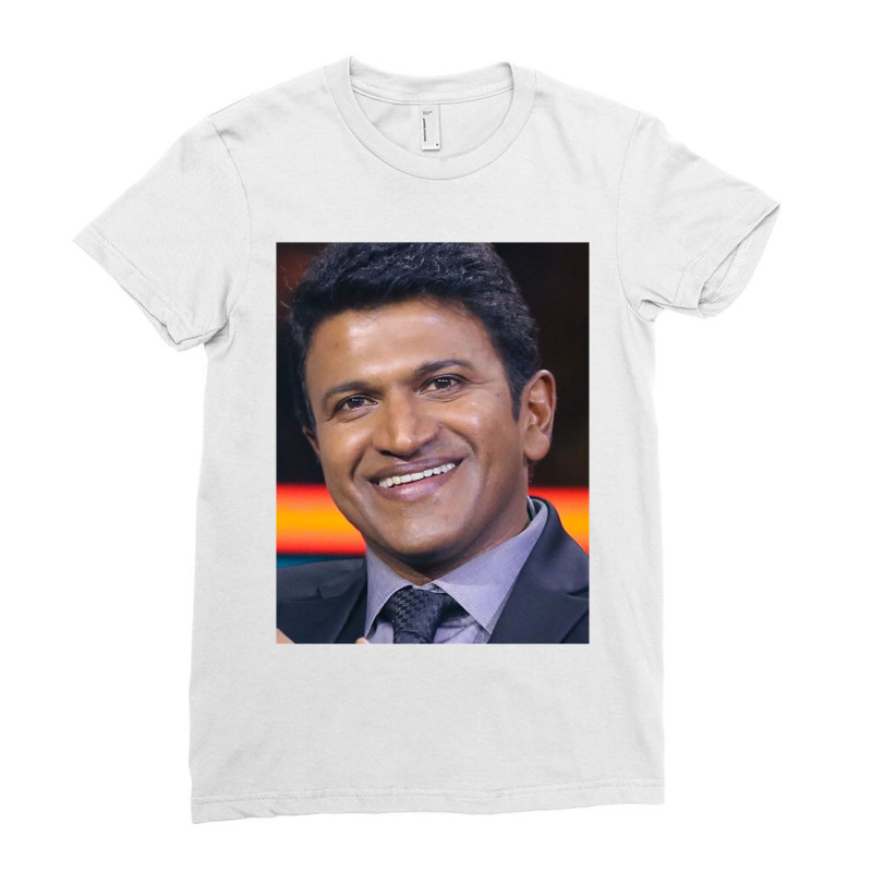 Power Star Punith Rajkumar Sir Ladies Fitted T-Shirt by cm-arts | Artistshot