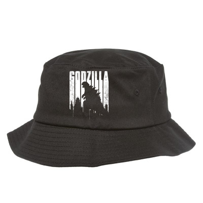 Godzilla  Vintage Bucket Hat Designed By Allison Serenity
