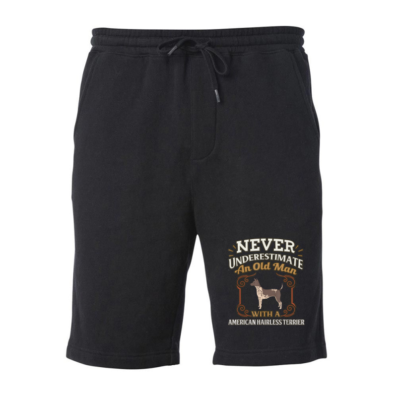 American Hairless Terrier Father Fleece Short by RobertTaylor | Artistshot