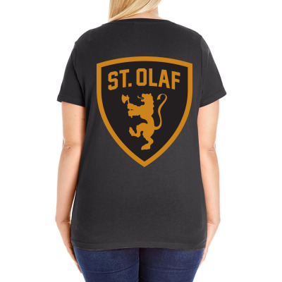 St. Olaf College Ladies Curvy T-shirt Designed By Sophiavictoria