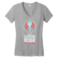 Vote Cthulhu For President Sarcastic Political Satire Premium T Shirt Women's V-neck T-shirt | Artistshot