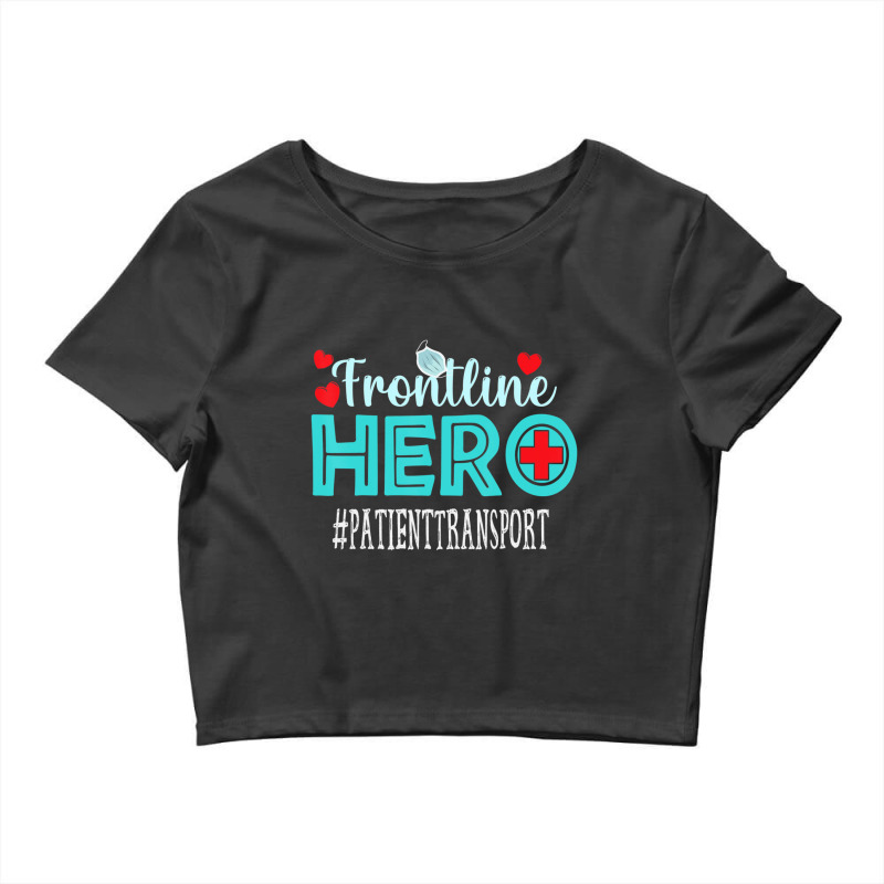 Patient Transport Frontline Hero Essential Workers Women Crop Top by cm-arts | Artistshot