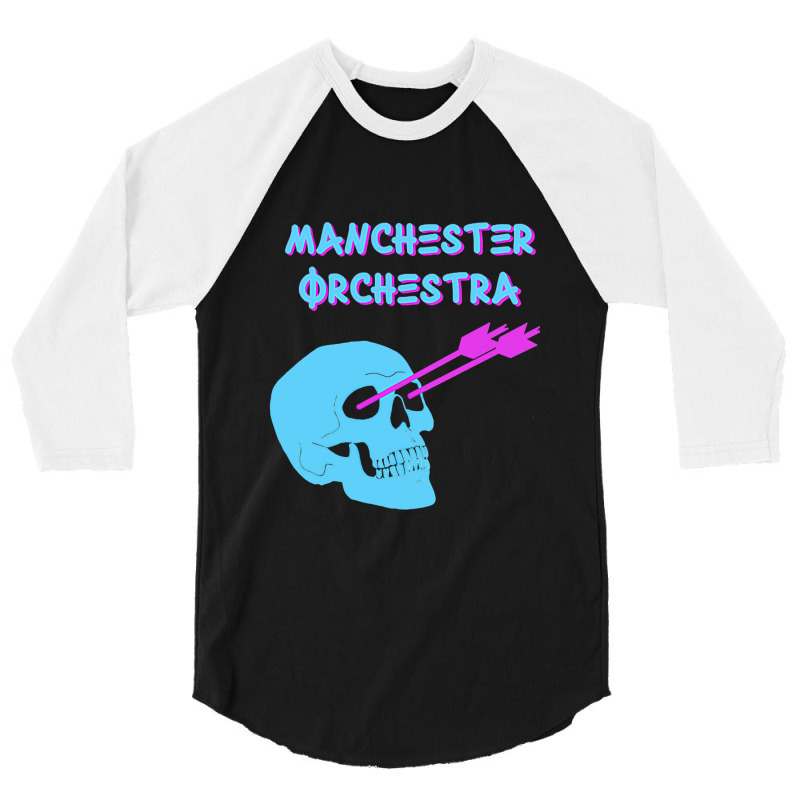 Manchester Orchestra Skull And Arrows Png 3/4 Sleeve Shirt | Artistshot